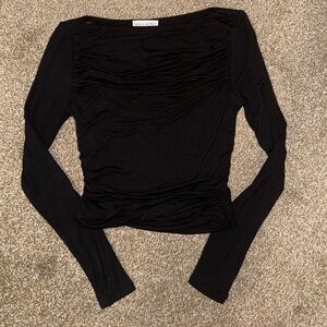 Elegant Black Long Sleeve Top